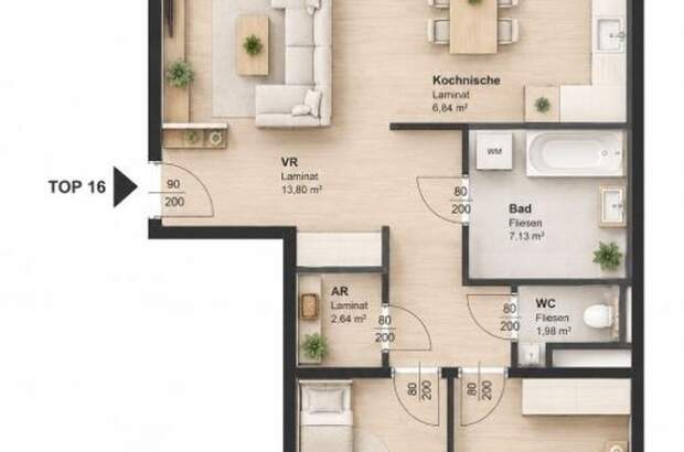 Wohnung mit Balkon mieten in 8020 Graz (Bild 1)