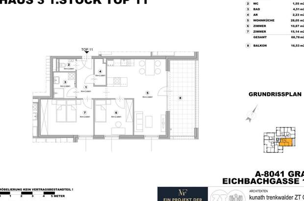 Wohnung mit Balkon mieten in 8041 Graz