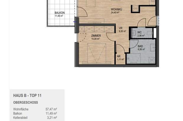 Wohnung mit Balkon mieten in 5143 Feldkirchen (Bild 3)