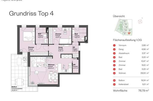 Wohnung mit Balkon kaufen in 5082 Grödig (Bild 2)