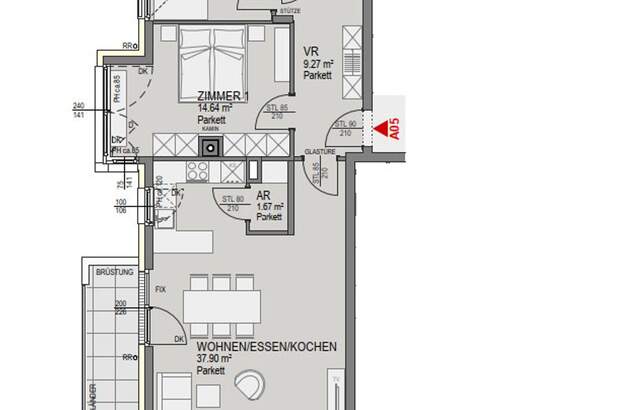 Wohnung mit Balkon kaufen in 8042 Graz (Bild 5)