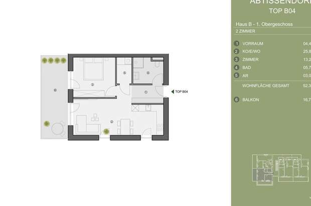 Wohnung mit Balkon kaufen in 8073 Feldkirchen (Bild 3)