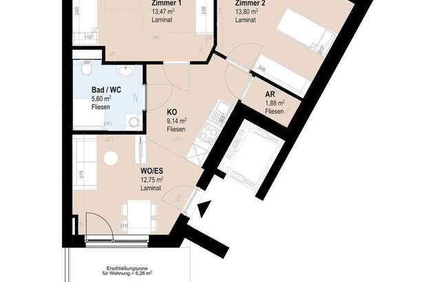 Mietwohnung in 8020 Graz (Bild 1)