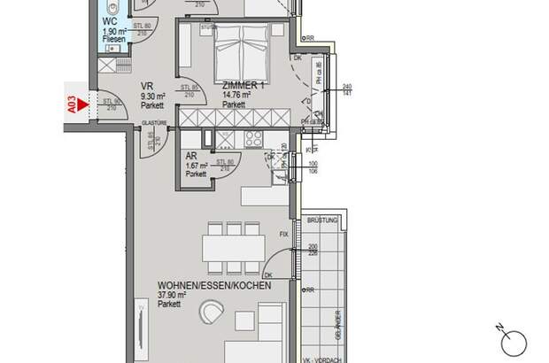 Wohnung mit Balkon kaufen in 8042 Graz (Bild 4)