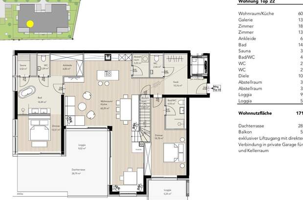 Wohnung mit Balkon kaufen in 8970 Schladming (Bild 4)