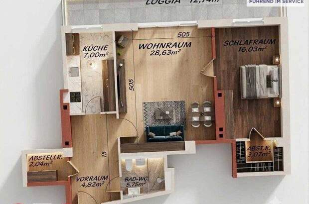 Terrassenwohnung kaufen in 1200 Wien (Bild 5)