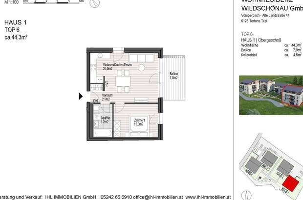 Wohnung mit Balkon kaufen in 6311 Oberau (Bild 5)