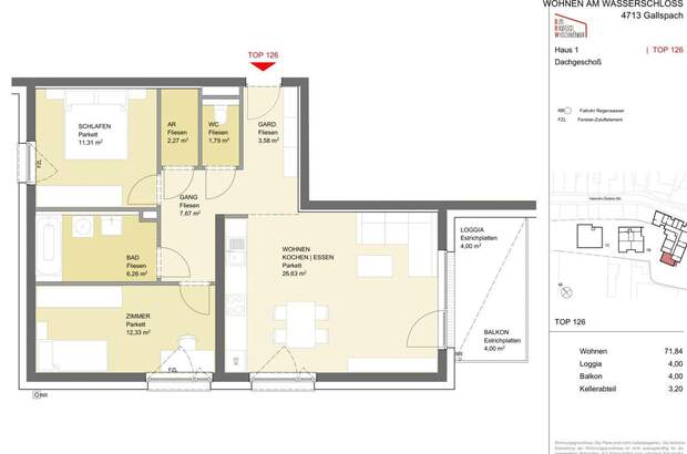 Wohnung mit Balkon mieten in 4713 Gallspach (Bild 5)