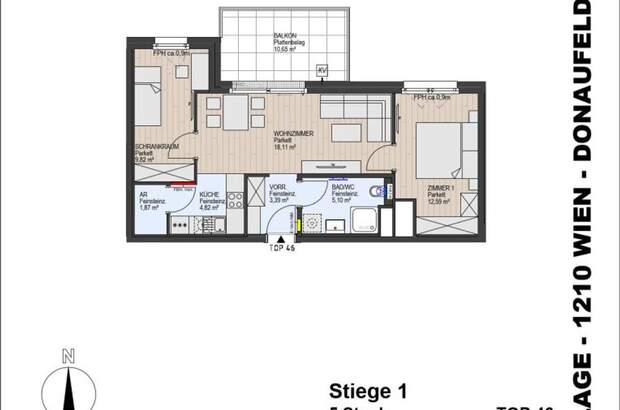 Wohnung mit Balkon kaufen in 1210 Wien (Bild 4)