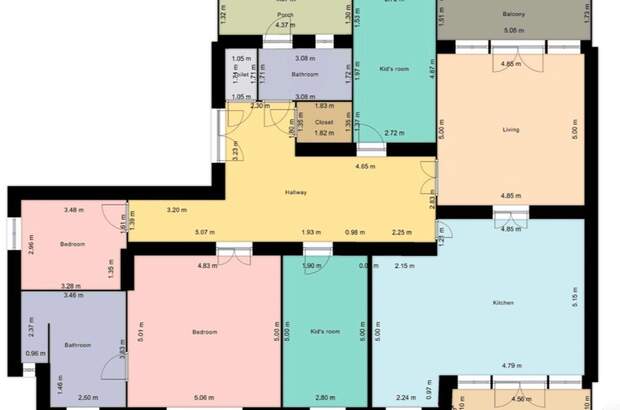 Altbauwohnung mit Balkon mieten in 1130 Wien (Bild 5)