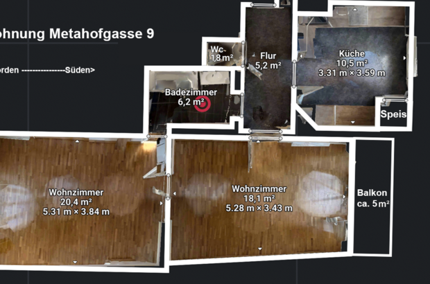 Wohnung mit Balkon mieten in 8020 Graz (Bild 2)