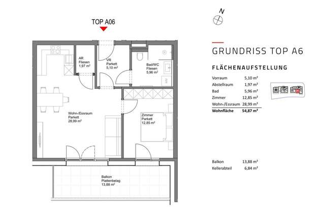 Wohnung mit Balkon kaufen in 5202 Neumarkt (Bild 4)