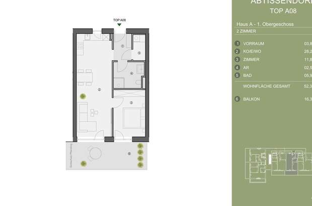 Wohnung mit Balkon kaufen in 8073 Feldkirchen (Bild 5)