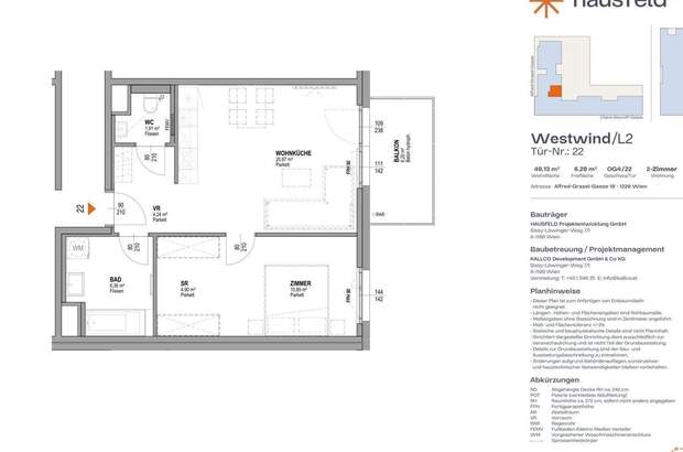 Wohnung mit Balkon mieten in 1220 Wien (Bild 1)