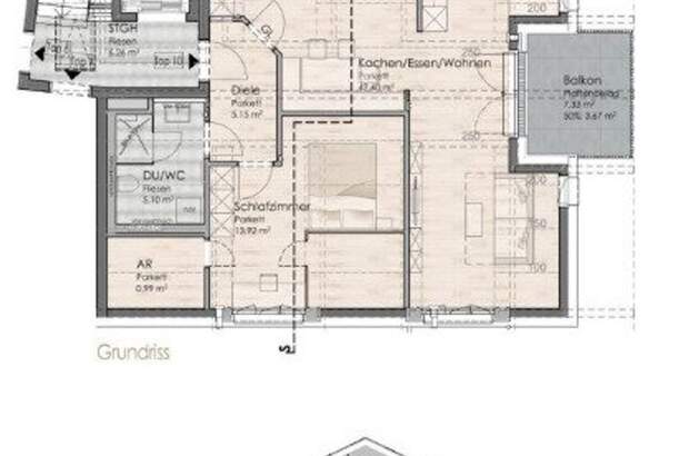 Wohnung mit Balkon kaufen in 83416 Saaldorf (Bild 2)