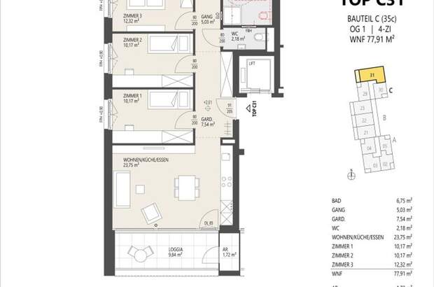 Eigentumswohnung in 6020 Innsbruck (Bild 3)