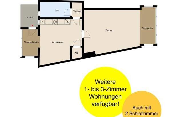 Terrassenwohnung mieten in 8010 Graz (Bild 2)
