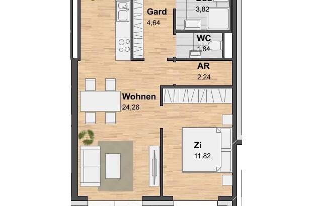 Terrassenwohnung mieten in 8020 Graz (Bild 1)