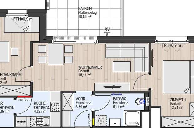 Wohnung mit Balkon kaufen in 1210 Wien (Bild 3)