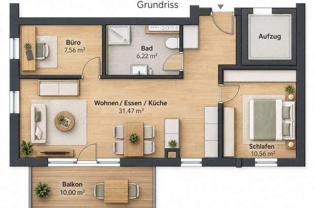 Wohnung mit Balkon kaufen in 4020 Linz (Bild 3)