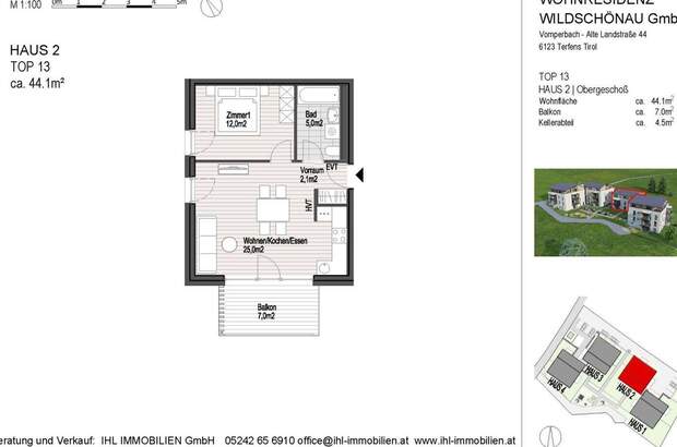Wohnung mit Balkon kaufen in 6311 Oberau (Bild 5)
