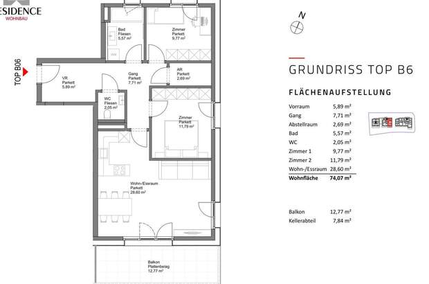 Wohnung mit Balkon kaufen in 5202 Neumarkt (Bild 5)