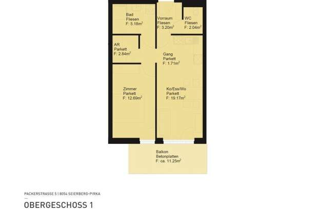 Terrassenwohnung mieten in 8054 Pirka (Bild 2)