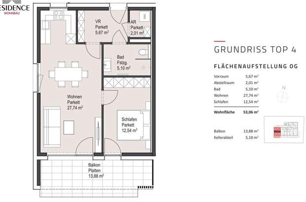 Wohnung mit Balkon kaufen in 5020 Salzburg (Bild 4)