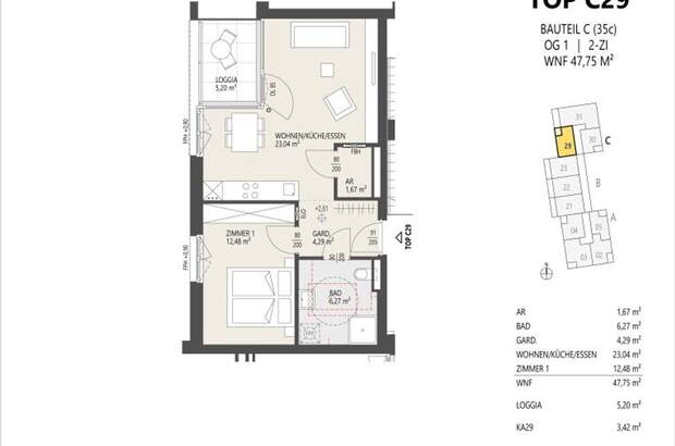 Wohnung mit Balkon kaufen in 6020 Innsbruck (Bild 2)