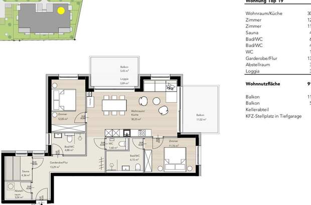 Wohnung mit Balkon kaufen in 8970 Schladming (Bild 3)