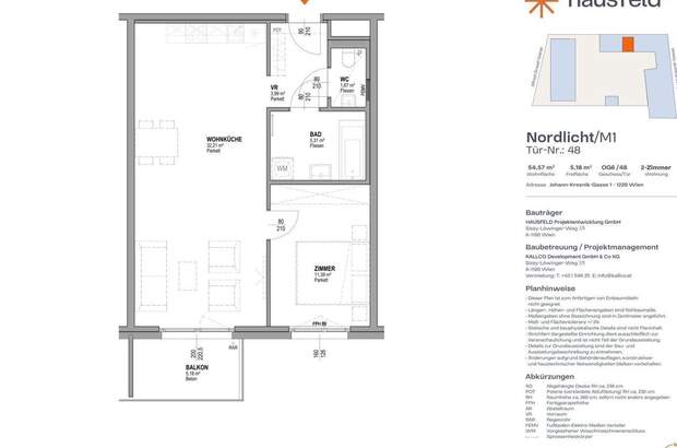 Wohnung mit Balkon mieten in 1220 Wien (Bild 2)