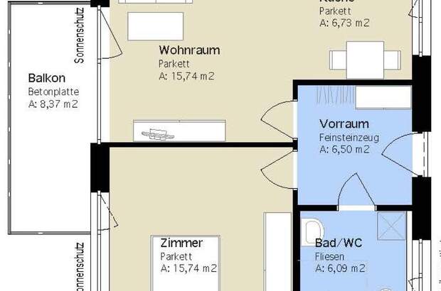 Terrassenwohnung mieten in 8053 Graz (Bild 1)