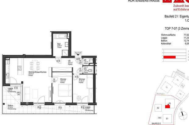 Wohnung mit Balkon kaufen in 4623 Gunskirchen (Bild 4)