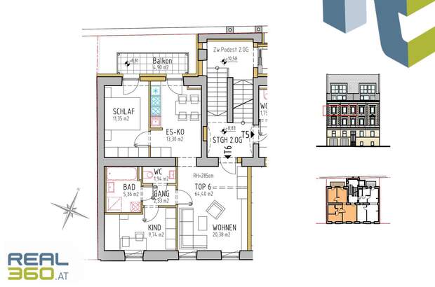 Terrassenwohnung kaufen in 4020 Linz (Bild 3)