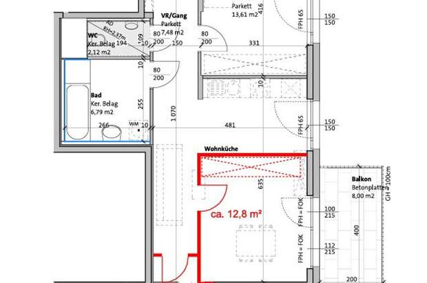 Wohnung mit Balkon mieten in 1110 Wien (Bild 1)