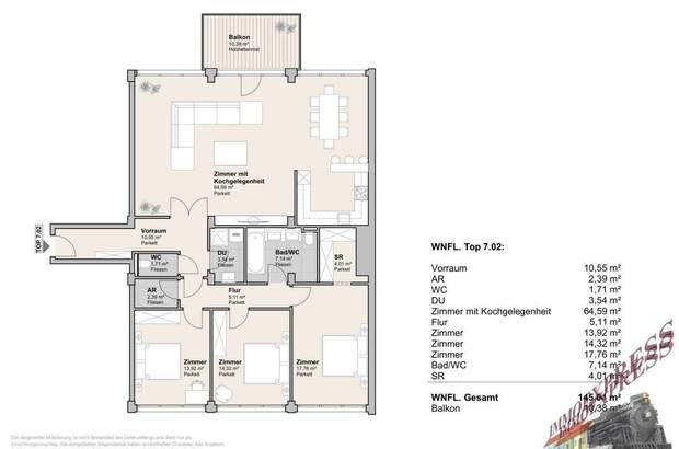 Terrassenwohnung mieten in 1040 Wien (Bild 4)