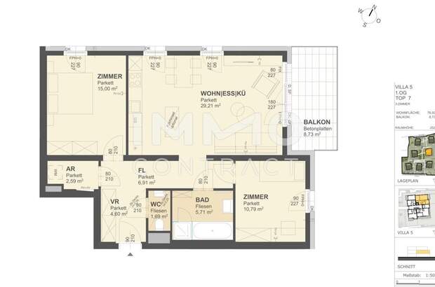 Terrassenwohnung kaufen in 3500 Krems (Bild 1)