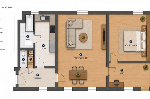 Wohnung mieten in 1100 Wien (Bild 1)