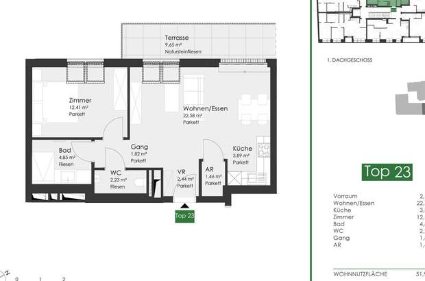 Wohnung mieten in 1180 Wien (Bild 1)