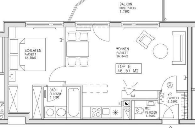 Wohnung mit Balkon mieten in 1050 Wien (Bild 4)
