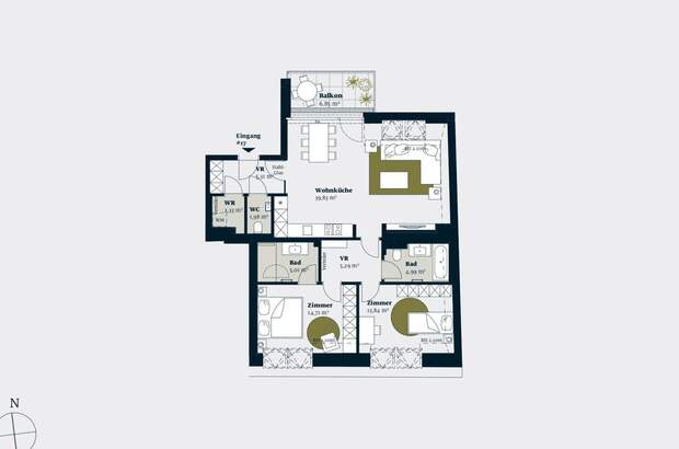 Wohnung mit Balkon kaufen in 1170 Wien (Bild 2)