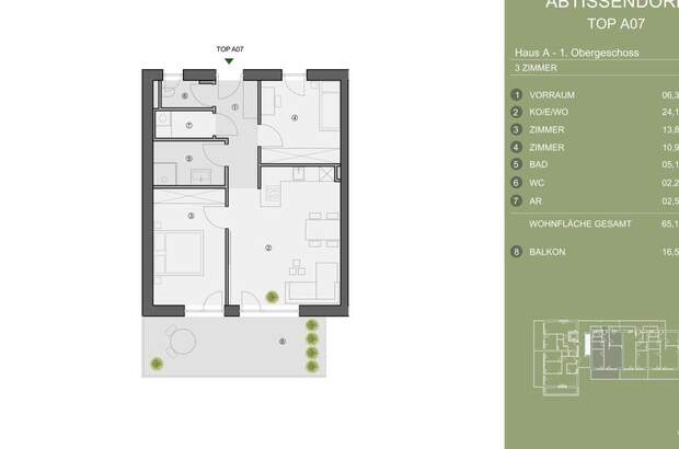 Wohnung mit Balkon kaufen in 8073 Feldkirchen (Bild 5)