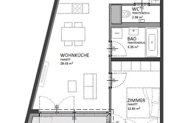 Wohnung mit Balkon kaufen in 1100 Wien (Bild 2)