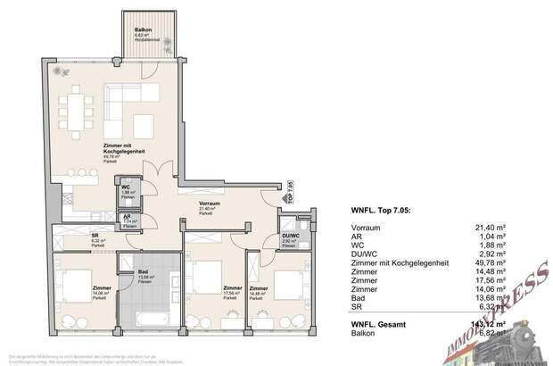 Terrassenwohnung mieten in 1040 Wien (Bild 5)