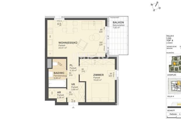 Eigentumswohnung in 3500 Krems