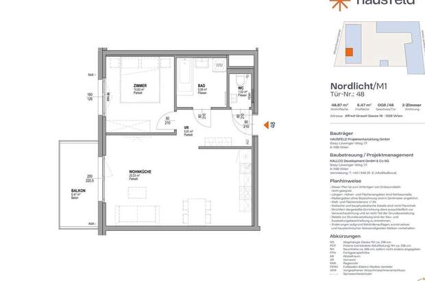 Wohnung mit Balkon mieten in 1220 Wien (Bild 1)