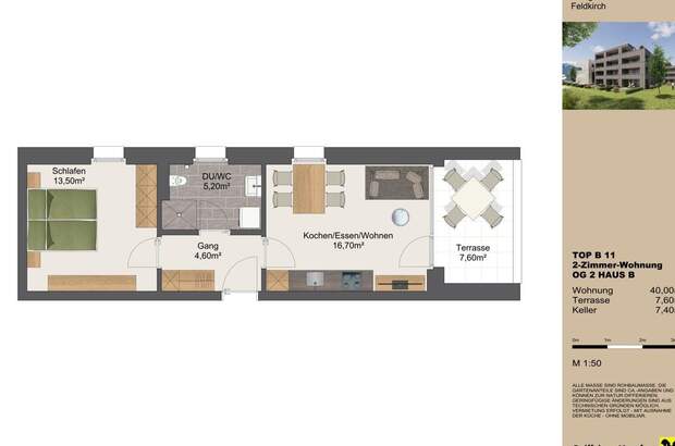 Wohnung mit Balkon mieten in 6800 Feldkirch (Bild 5)