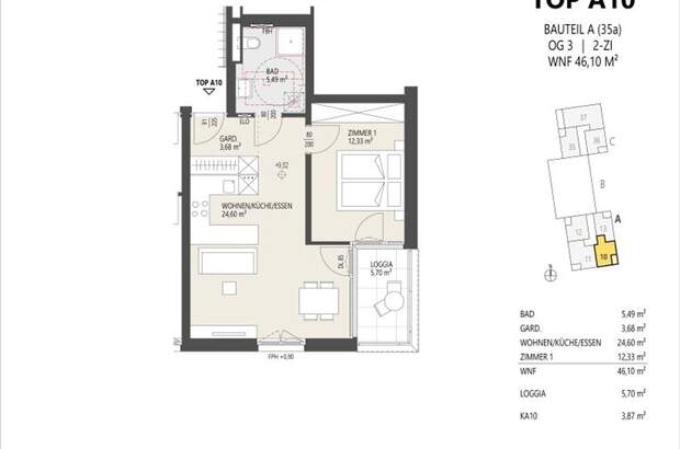 Wohnung mit Balkon kaufen in 6020 Innsbruck (Bild 2)