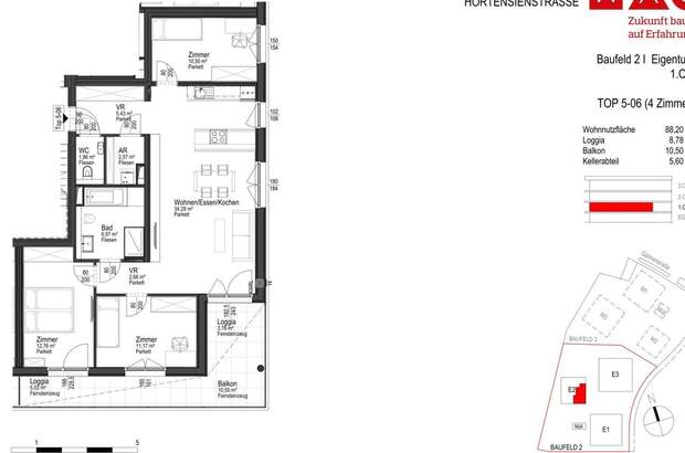 Wohnung mit Balkon kaufen in 4623 Gunskirchen (Bild 4)