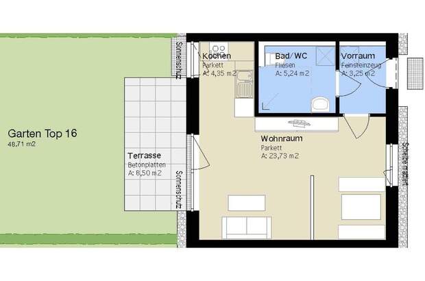 Terrassenwohnung mieten in 8053 Graz (Bild 1)
